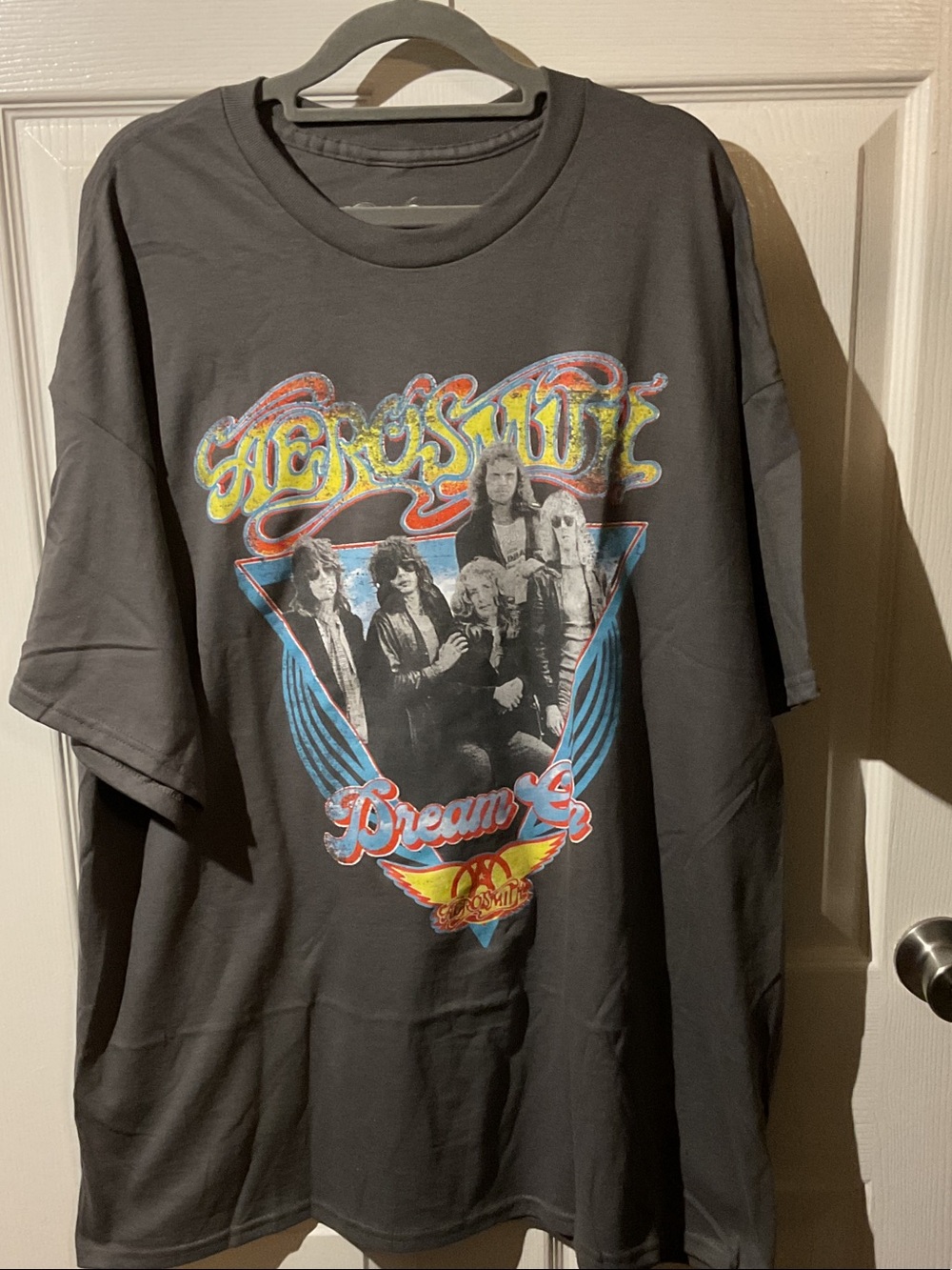 Aerosmith Charcoal Short-Sleeve Graphic Band Tee